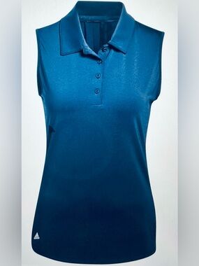 adidas Ultimate 365 Primegreen Sleeveless Polo Shirt - Size Medium